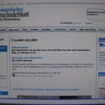 Internetseite "Evangelisches Gemeindeblatt für Württemberg" Foto: Screenshot